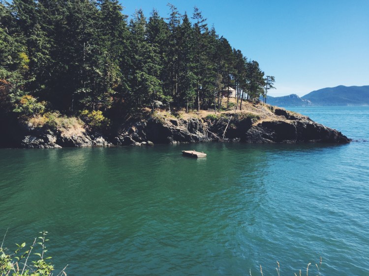 wheels and red at Doe bay Orcas Island washington